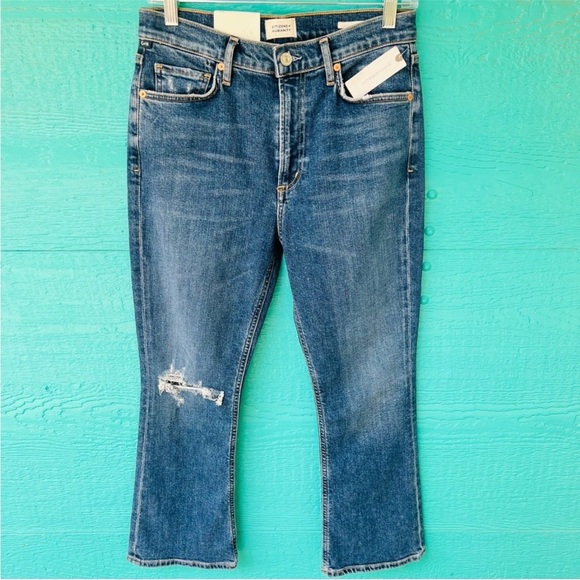 CITIZENS OF HUMANITY DEMY CROPPED COMFORT STRETCH BOOT JEANS SIZE 28 NWT - Picture 11 of 11